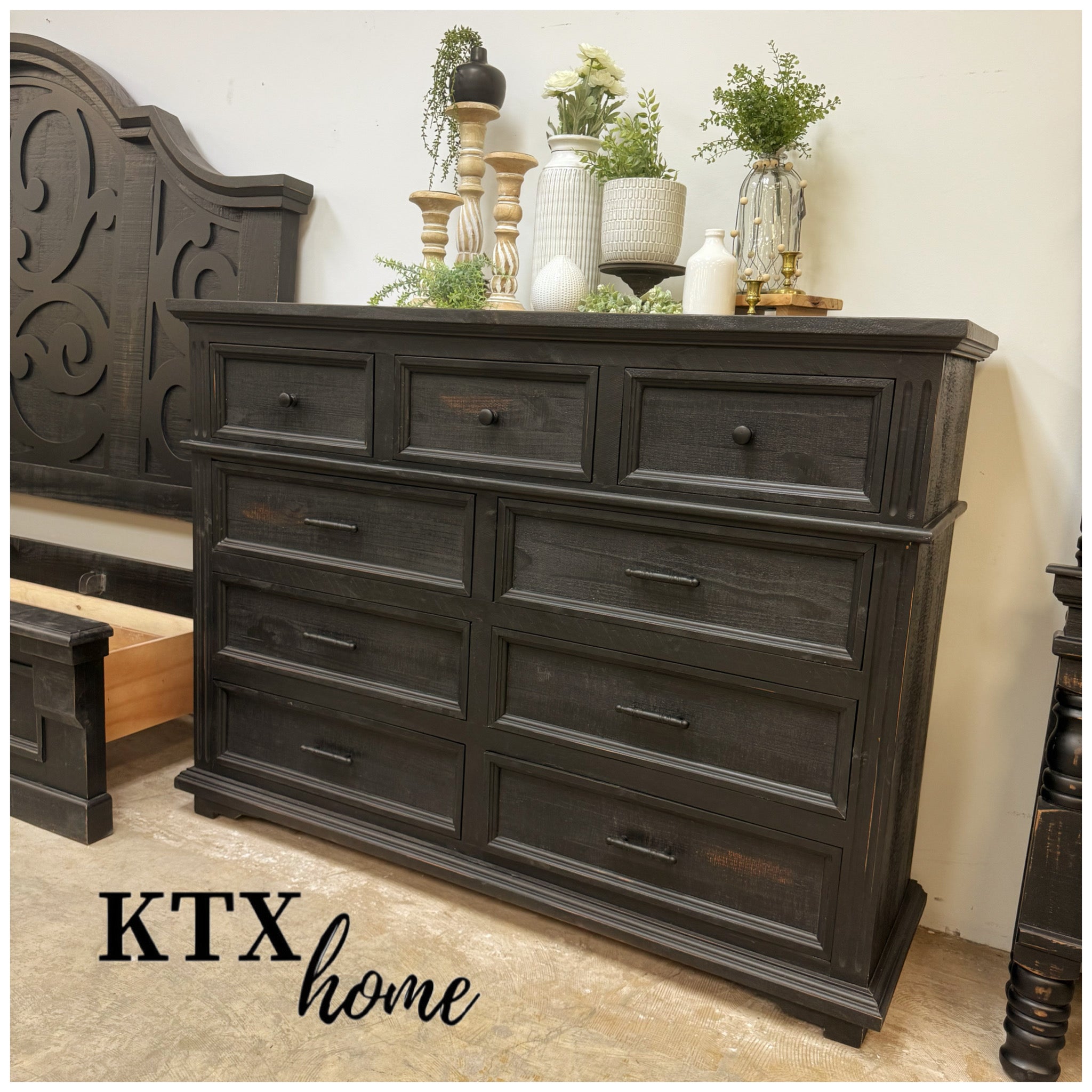 5041 - nine drawer dresser black - Charleston KTX Home 5041 - nine drawer dresser black - Charleston KTX Home