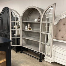 Load image into Gallery viewer, 4904 -  two door arched cabinet gray
