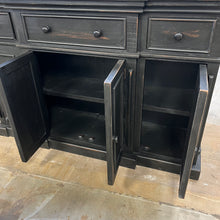 Load image into Gallery viewer, 4832 - 4 door 3 drawer console black
