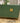 5012 - green four door console gold metal base & square pulls