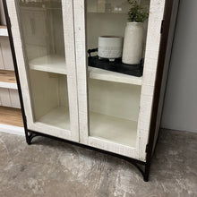 Load image into Gallery viewer, 4802 - arched white wheat cabinet
