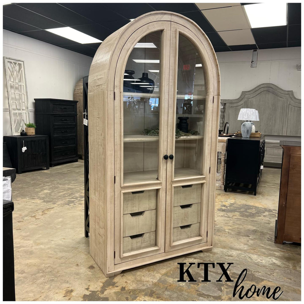 4804 - arched top cabinet with dwrs dove