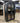 4843 - arched top cabinet with dwrs black/stained