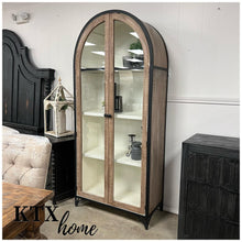 Load image into Gallery viewer, 4846 - arched cappuccino/black cabinet
