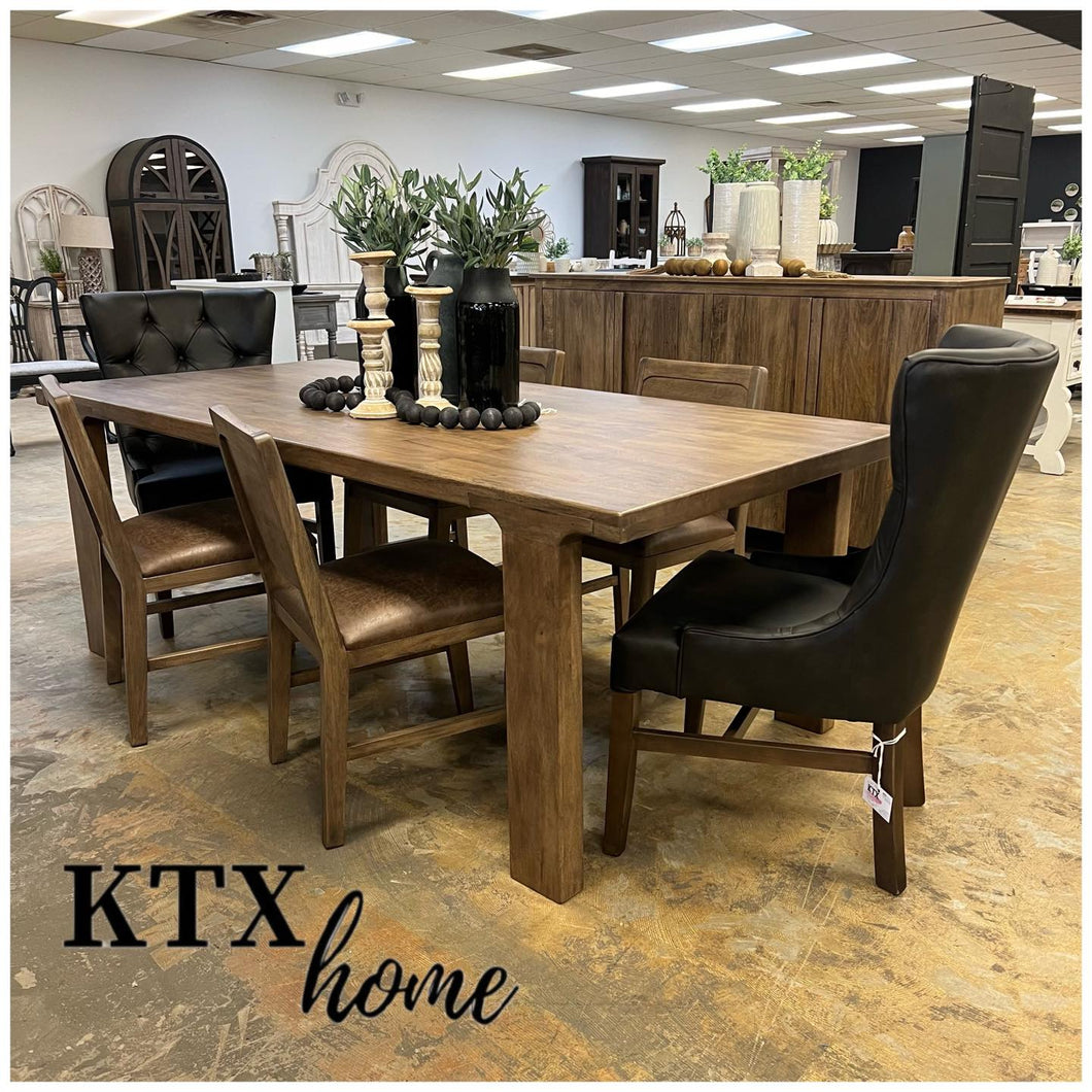 4785 - solid wood 4 leg dining table
