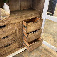 Load image into Gallery viewer, 4946 - arched top vitrine with dwrs white wheat
