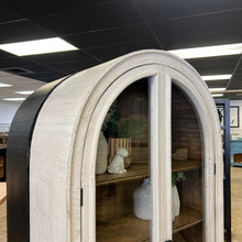 Load image into Gallery viewer, 4946 - arched top vitrine with dwrs white wheat
