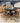 5017 - set of 6 natural/black chairs