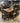 5026 - set of 6 dark stain chairs
