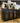 5035 - 4 door console black/gold
