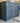 5101 - 3 door 3 drawer shallow console blue haze