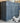 5101 - 3 door 3 drawer shallow console blue haze - Madison