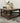 5264 - turned leg square coffee table terra - Avery