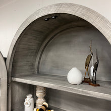 Load image into Gallery viewer, 4904 -  two door arched cabinet gray
