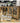 4926 - stained 4 glass door console