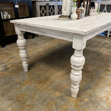 Load image into Gallery viewer, 4880 - 7&#39; ball leg dining table white wheat
