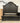 5044 - curve ornate queen bed black