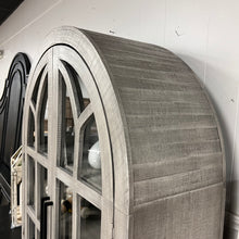 Load image into Gallery viewer, 4904 -  two door arched cabinet gray
