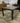 5246 - **AS-IS** 7' turned leg table cannella - nikki