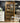 5055 - 20 pane tall bookshelf honeywood