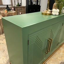 Load image into Gallery viewer, 4883 - 4 door mod console metal base green/gold
