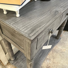 Load image into Gallery viewer, 4695 - 2 dwr turned leg sofa table gray

