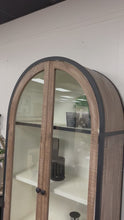 Load and play video in Gallery viewer, 4846 - arched cappuccino/black cabinet
