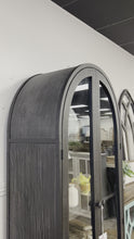 Load and play video in Gallery viewer, 4637 - arched top black cabinet
