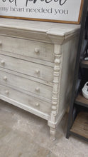 Load and play video in Gallery viewer, 4747 - 8 drawer dresser white wheat
