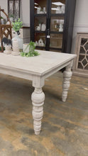 Load and play video in Gallery viewer, 4880 - 7&#39; ball leg dining table white wheat
