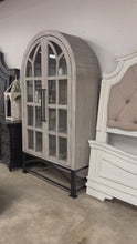 Load and play video in Gallery viewer, 4904 -  two door arched cabinet gray
