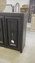 Load and play video in Gallery viewer, 4682 - 4 solid door console black
